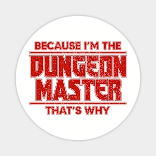 D&D Dungeon Master Grunge Magnet